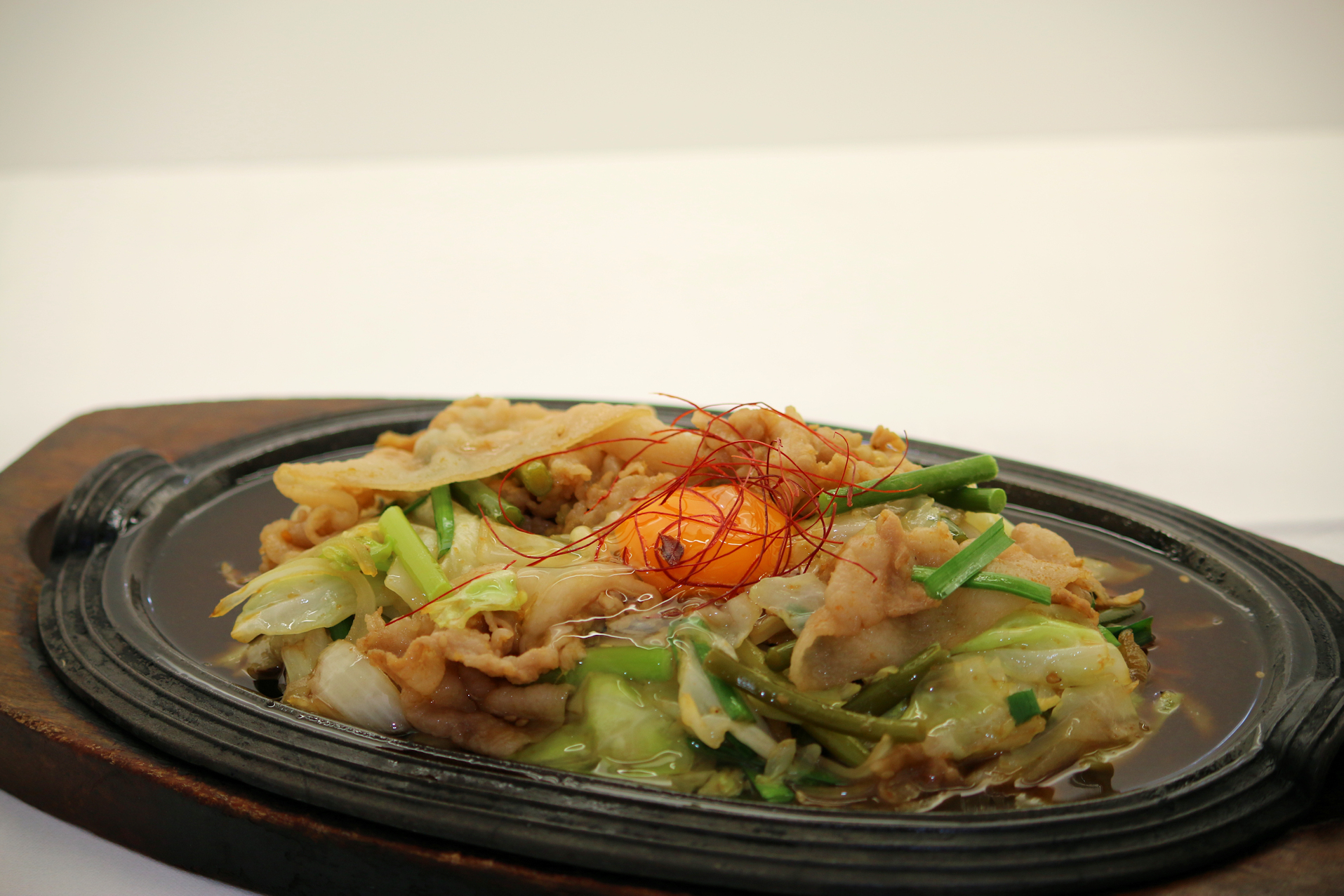 黒豚と野菜の鉄板焼き